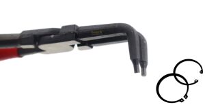 Ceta Form 140 mm Dış Segman Pensesi Düz Uçlu Yaylı E65-44-0140