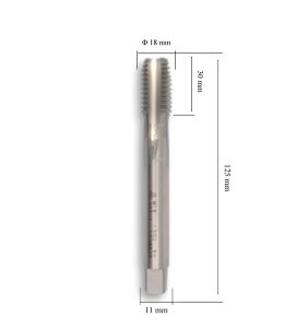 MTE M18 Düz Makine Kılavuzu İnce Şaftlı HSSE DIN 376/C
