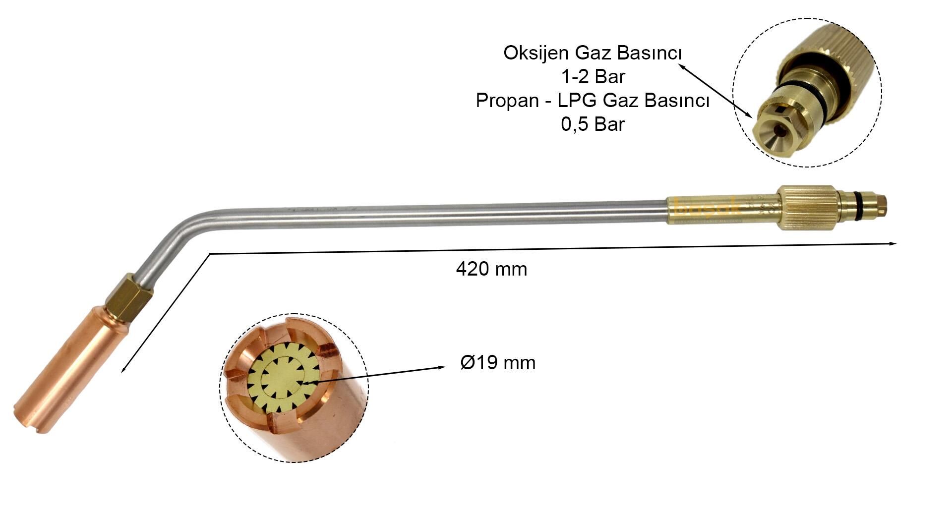 Yıldız 3701 Tavlama Kolu No:1 Oksijen-Propan(Lpg) | Yıldız Gaz