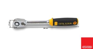 Ceta Form C11-11 3/8” Düğmeli Cırcır Kolu (Kompakt Kafa)