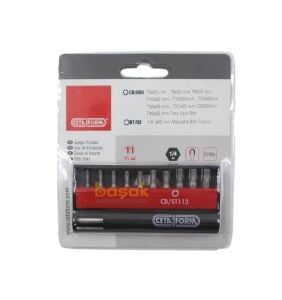 Ceta Form CB/ST113 Deliksiz TORX Bits Uç Takımı + Bits Tutucu 11 Parça