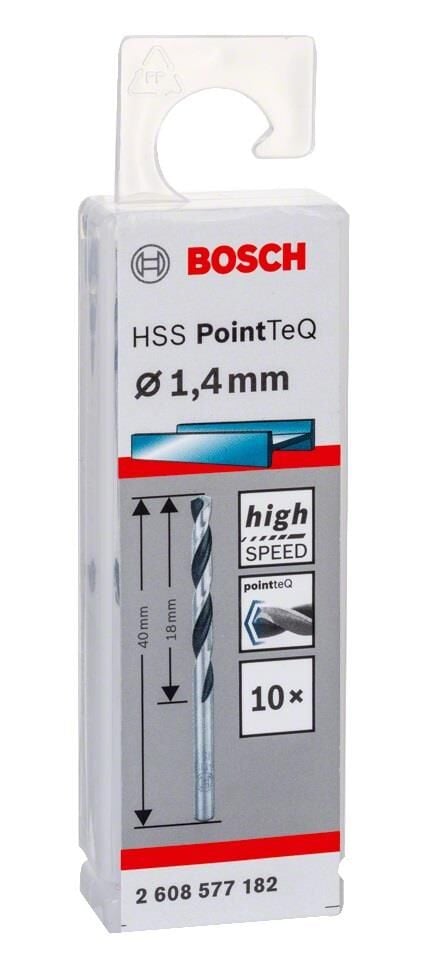 Bosch HSS PointeQ 1.4 mm 10'lu Metal Matkap Ucu 10'lu 2608577182