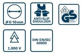 Bosch VDE Universal Kablo Sıyırma Pensesi 160 mm 1600A02NE7