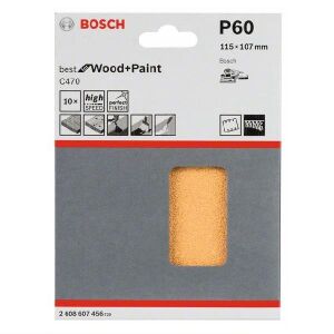 Bosch Best for Ahşap Zımpara 115 x 107 mm 60 kum 6 Delik 2608607456