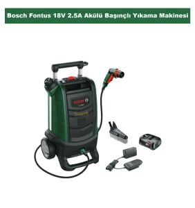 Bosch Fontus 18V 1x2.5 Ah Akülü Başınçlı Yıkama Makinesi 06008B6101
