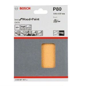 Bosch Best for Ahşap Zımpara 115 x 107 mm 80 kum 6 Delik 2608607457