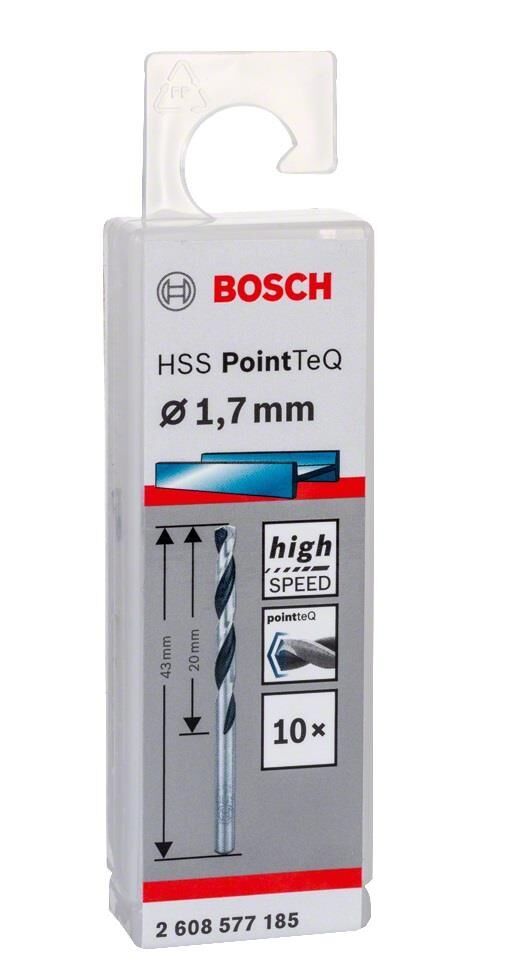Bosch HSS PointeQ 1.7 mm 10'lu Metal Matkap Ucu 2608577185