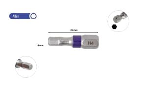 Ceta Form 4 x 25 mm Allen Bits Uç Renk Kodlu CB/1840TC