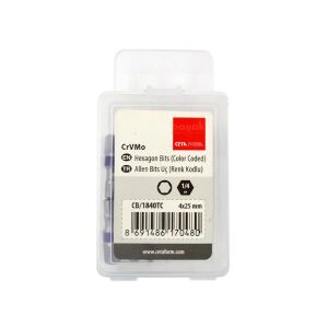 Ceta Form 4 x 25 mm Allen Bits Uç Renk Kodlu CB/1840TC