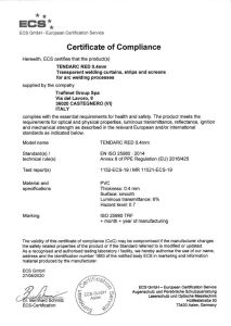 Sacit 180 x 140 cm Kaynak Perdesi Turuncu/Kırmızı F11257RW