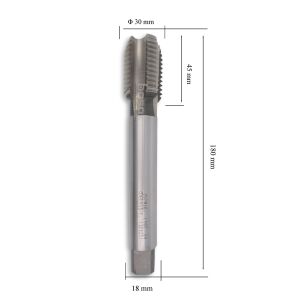 MTE M30 Düz Makine Kılavuzu İnce Şaftlı HSSE DIN 376/C