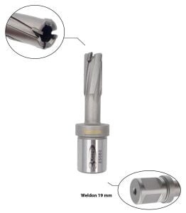 3Keego 12 x 35 mm TCT Elmas Manyetik Matkap Ucu HCB35