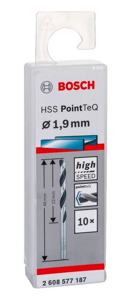 Bosch HSS PointeQ 1.9 mm 10'lu Metal Matkap Ucu 2608577187