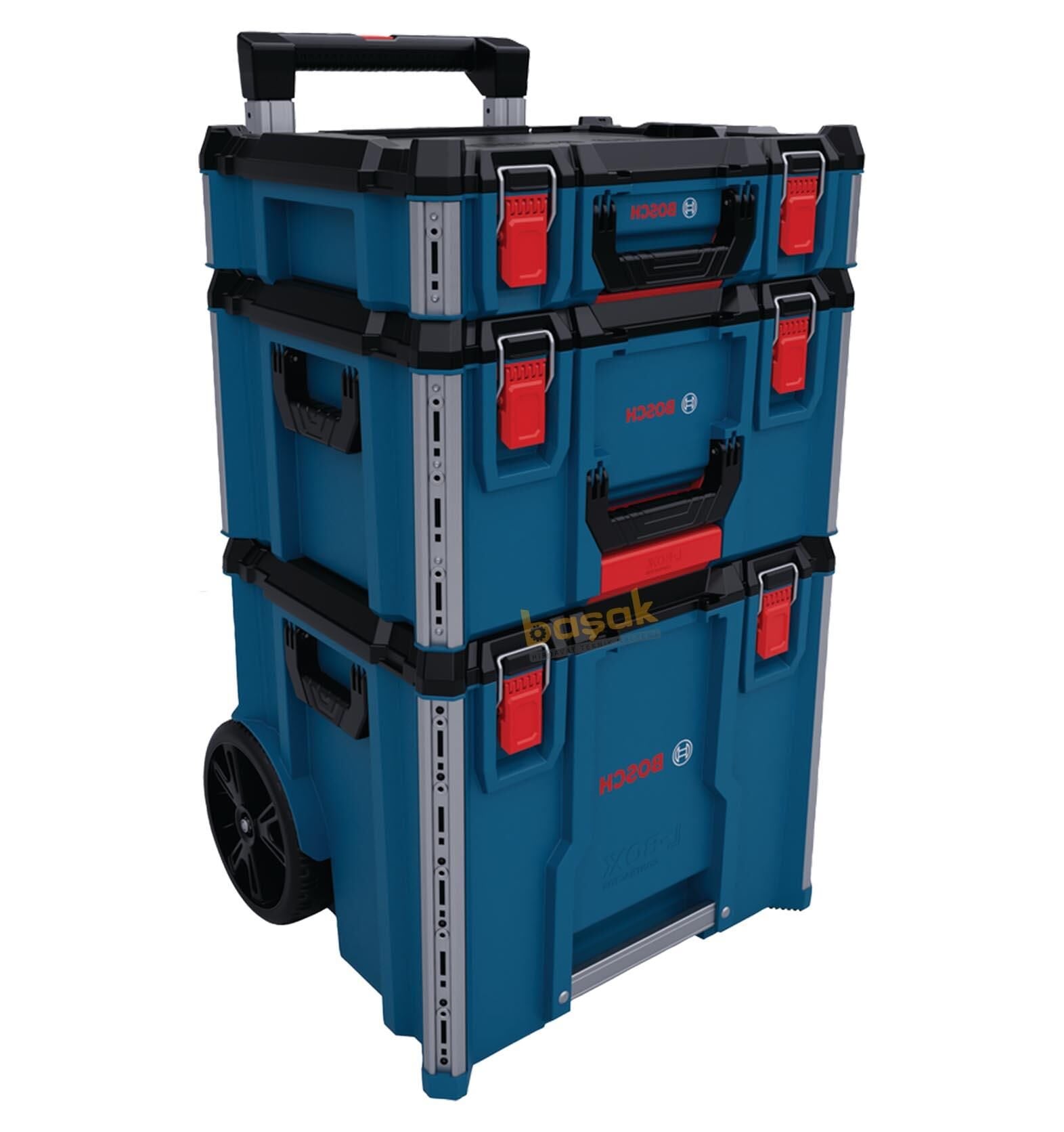 Bosch Yeni L-BOXX Contractor Tekerlekli 3'lü Takım Çantası Seti 1600A037DY