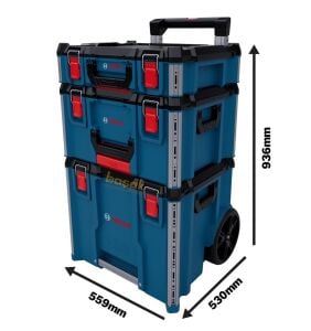Bosch Yeni L-BOXX Contractor Tekerlekli 3'lü Takım Çantası Seti 1600A037DY