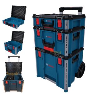Bosch Yeni L-BOXX Contractor Tekerlekli 3'lü Takım Çantası Seti 1600A037DY