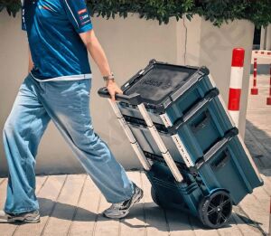 Bosch Yeni L-BOXX Contractor Tekerlekli 3'lü Takım Çantası Seti 1600A037DY