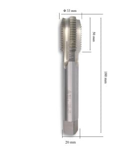 MTE M33 Düz Makine Kılavuzu İnce Şaftlı HSSE DIN 376/C