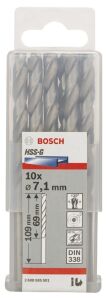 Bosch HSS-G 7,1x109 mm Metal Matkap Ucu 10'lu Paket 2608585501