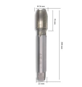 MTE M36 Düz Makine Kılavuzu İnce Şaftlı HSSE DIN 376/C