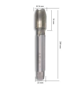 MTE M36 Düz Makine Kılavuzu İnce Şaftlı HSSE DIN 376/C