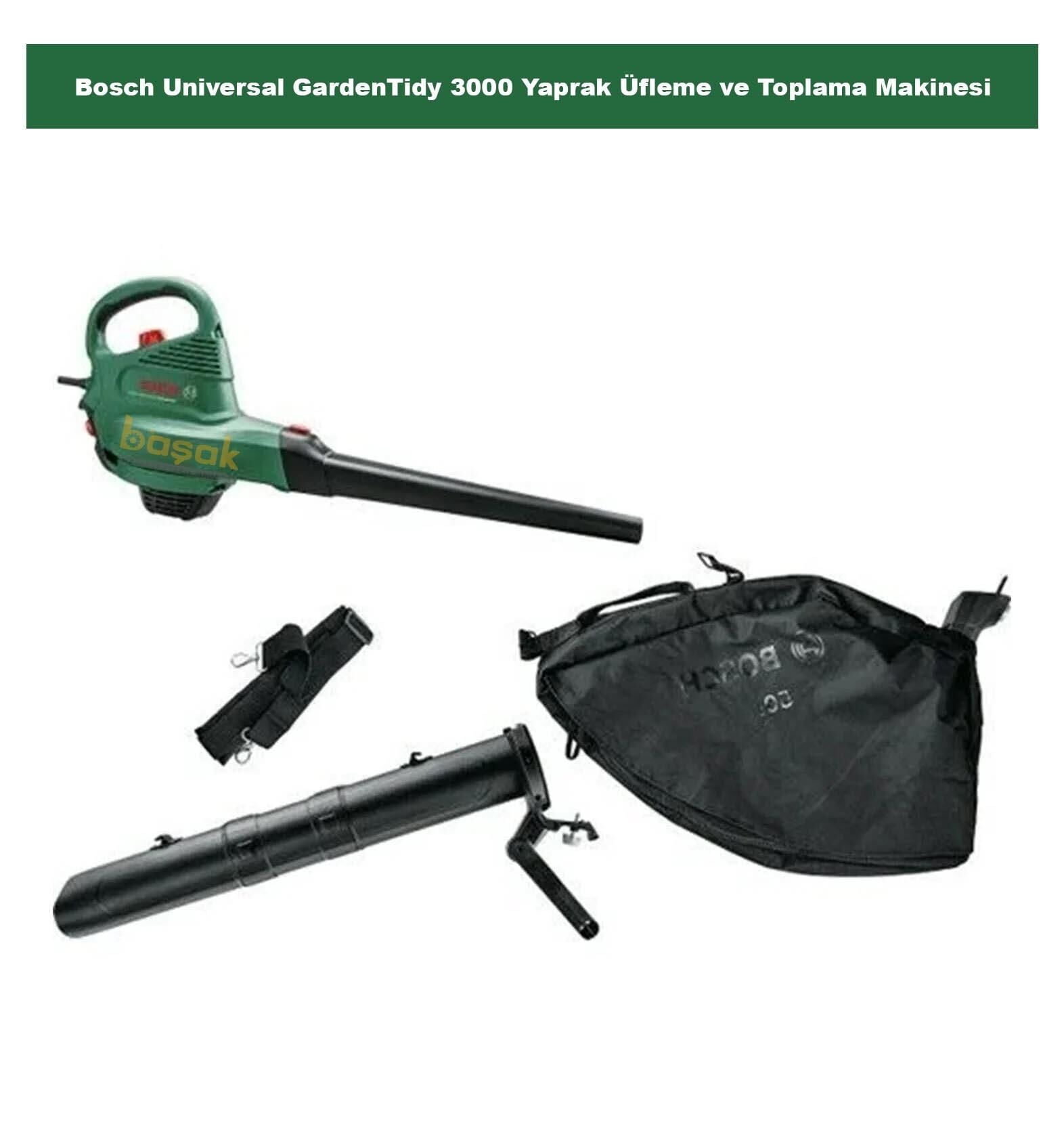 Bosch Universal GardenTidy 3000 Yaprak Üfleme ve Toplama Makinesi 06008B1001