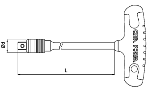 Ceta Form C11-60S 3/8” T Saplı Lokma Kolu