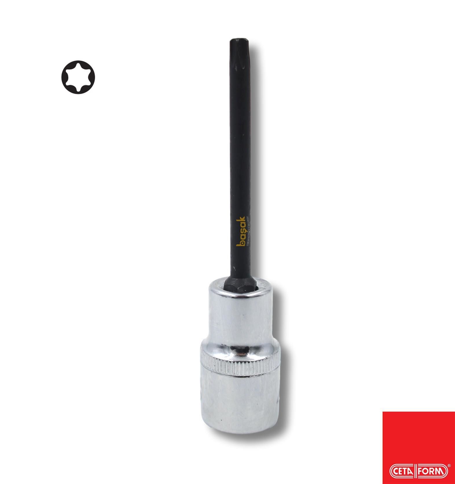 Ceta Form T30L Uzun Tip 1/2” TORX Uçlu Lokma C28S-T30L