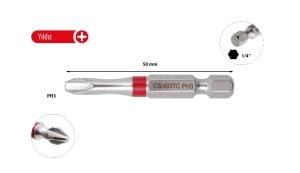 Ceta Form PH3 x 50 mm Yıldız Bits Uç Renk Kodlu CB/493TC