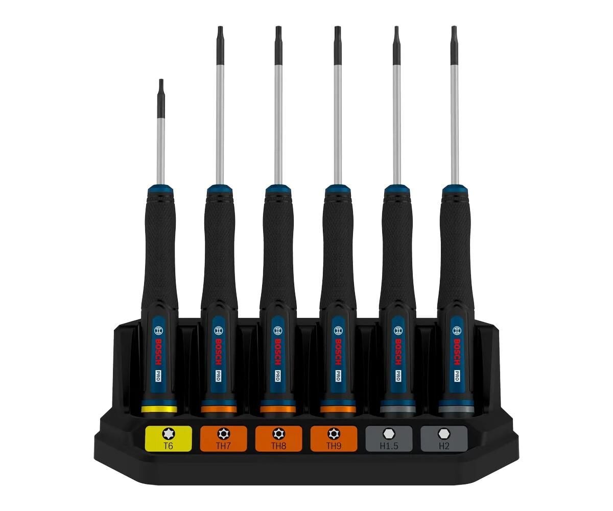 Bosch PRO TX/TH/H 6'lı Hassas Tornavida Seti 1600A039PM