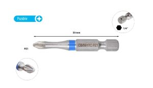 Ceta Form PZ  1 x 50 mm Yıldız Bits Uç Renk Kodlu CB/591TC