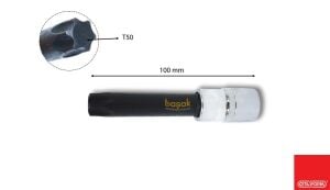 Ceta Form T50L Uzun Tip 1/2” TORX Uçlu Lokma C28S-T50L