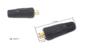 CX0023 70-95 mm² Kaynak Kablo Soketi Kauçuk Erkek Trafimet İtalyan