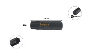 Ceta Form 5/16'' T50 x 30mm Darbeli Torx Bits Uç CB/516TX50