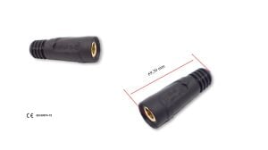 CX0040 10-25 mm² Kaynak Kablosu Soketi Kauçuk Dişi Trafimet İtalyan