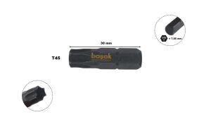 Ceta Form 5/16'' T45 x 30mm Darbeli Torx Bits Uç CB/516TX45