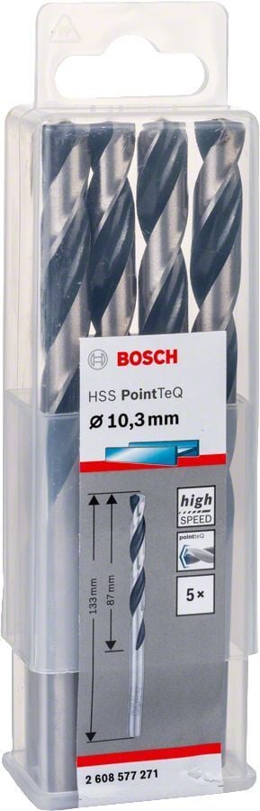 Bosch HSS PointeQ 10,3 mm Metal Matkap Ucu 5'li 2608577271