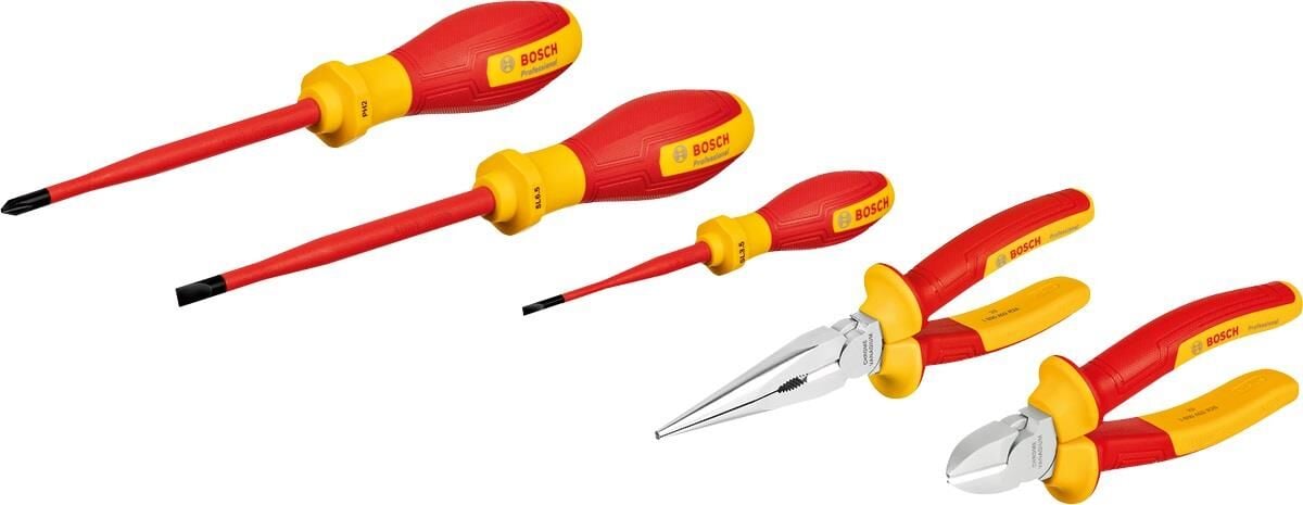 Bosch VDE 1000V Karışık El Aleti Seti 5 Parça 1600A02NG2