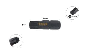 Ceta Form 5/16'' T40 x 30mm Darbeli Torx Bits Uç CB/516TX40