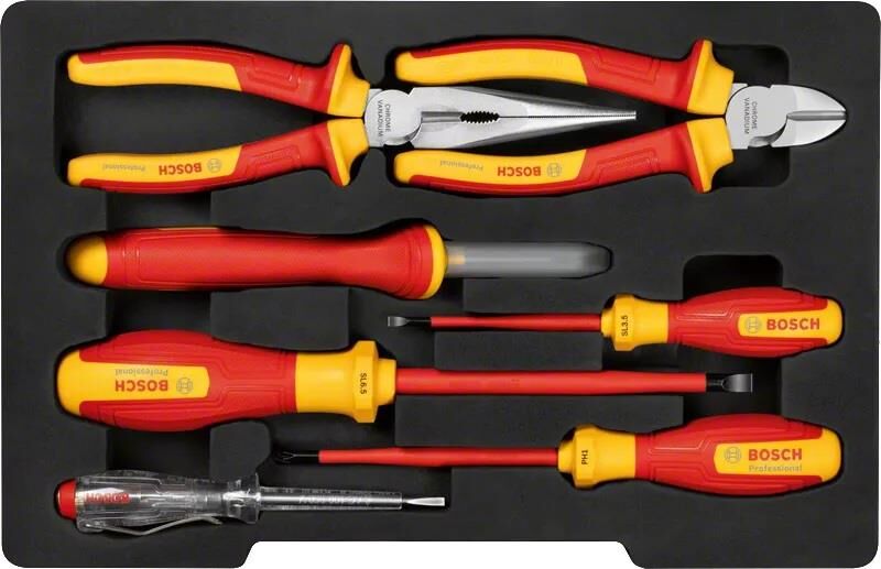 Bosch VDE Karışık El Aletleri Seti 7 Parça 1600A02NG3