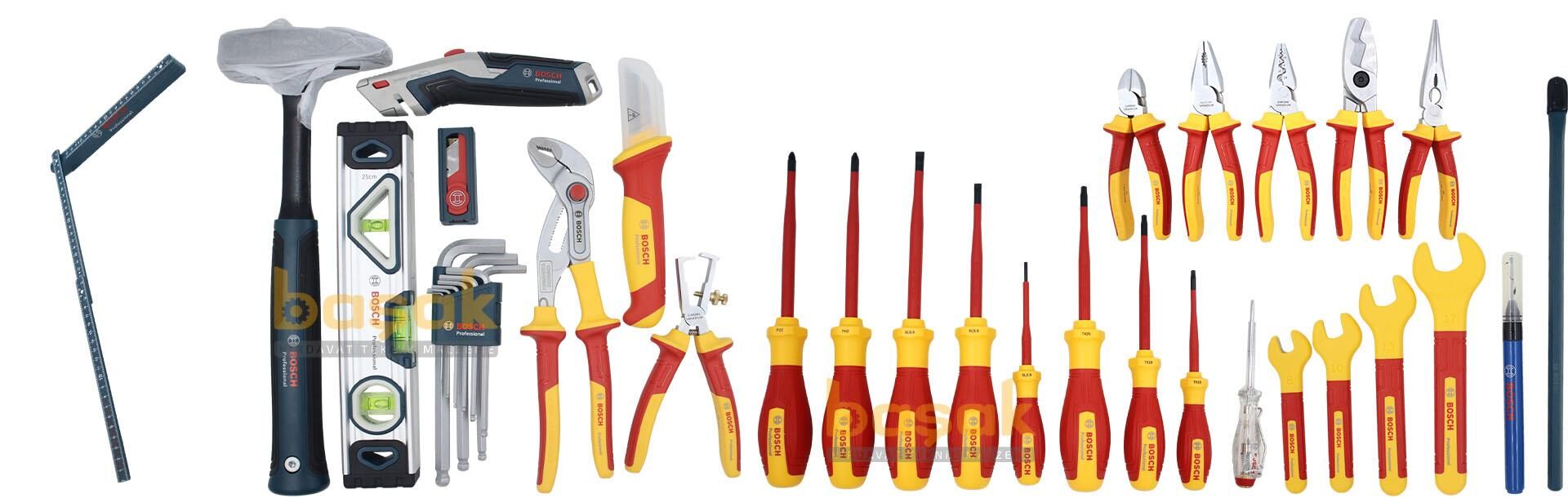 Bosch 37 Parça 1000V Elektrikçi El Aletleri Seti L-Boxx 1600A02NG4