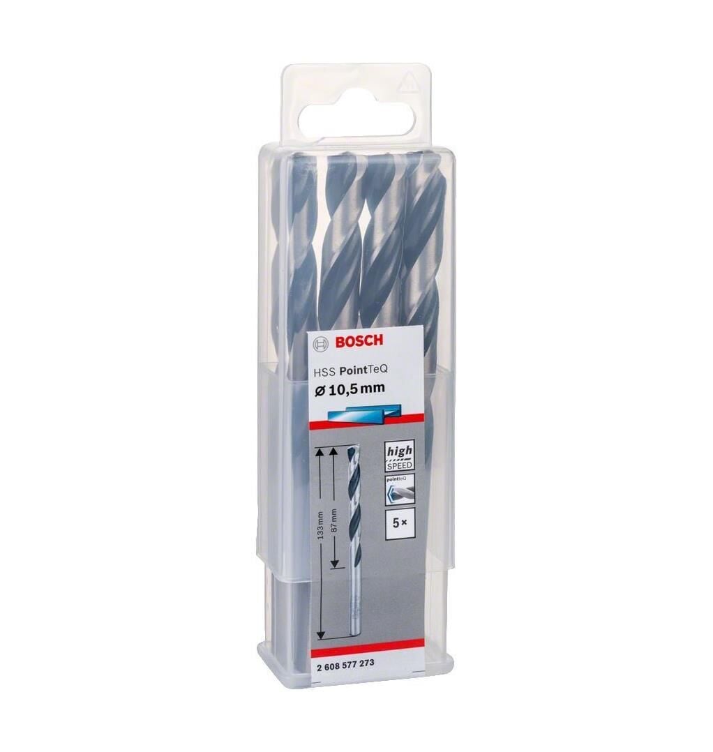 Bosch HSS PointeQ 10,5 mm 5'li Metal Matkap Ucu 2608577273