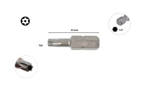 Ceta Form T20 x 25 mm Delikli Torx Bits Uç CB/808T