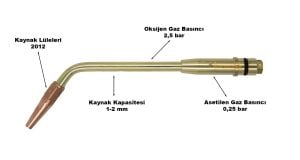 Yıldız 3612 Kaynak Kolu No:2 Kaynak Kapasitesi 1-2 mm