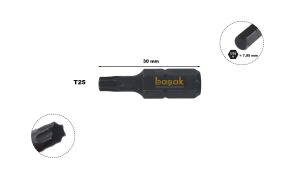 Ceta Form 5/16'' T25 x 30mm Darbeli Torx Bits Uç CB/516TX25