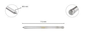 3Keego 8x112 mm Merkezleme Pimi HCB50 16-50 mm TCT Manyetik Uçlara