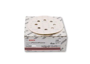 Bosch C450 125 mm 8 Delikli 120 Kum Zımpara Kağıdı 50'li 2608621743