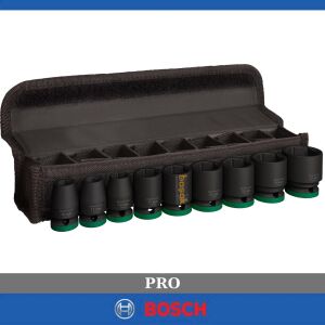 Bosch Pro 1/2'' 10-27 mm Havalı Lokma Takımı 9 Prç 2608003038