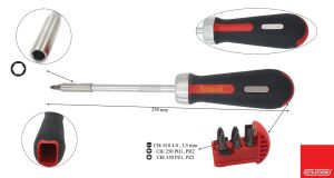 Ceta Form T90 Cırcırlı Depolu Bits Tornavida 1/4X250 mm F26/RDF90