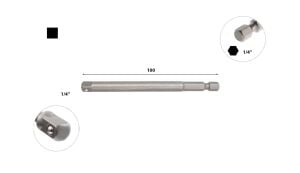 Ceta Lokma Adaptörü 1/4'' - 1/4'' x 100mm BT/7018